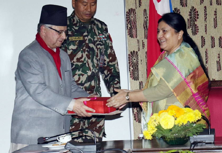 राष्ट्रिय मानवअधिकार आयोगले  राष्ट्रपतिसमक्ष प्रतिवेदन बुझायो