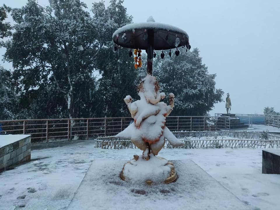 काठमाडौं आसपासमा हिमपात