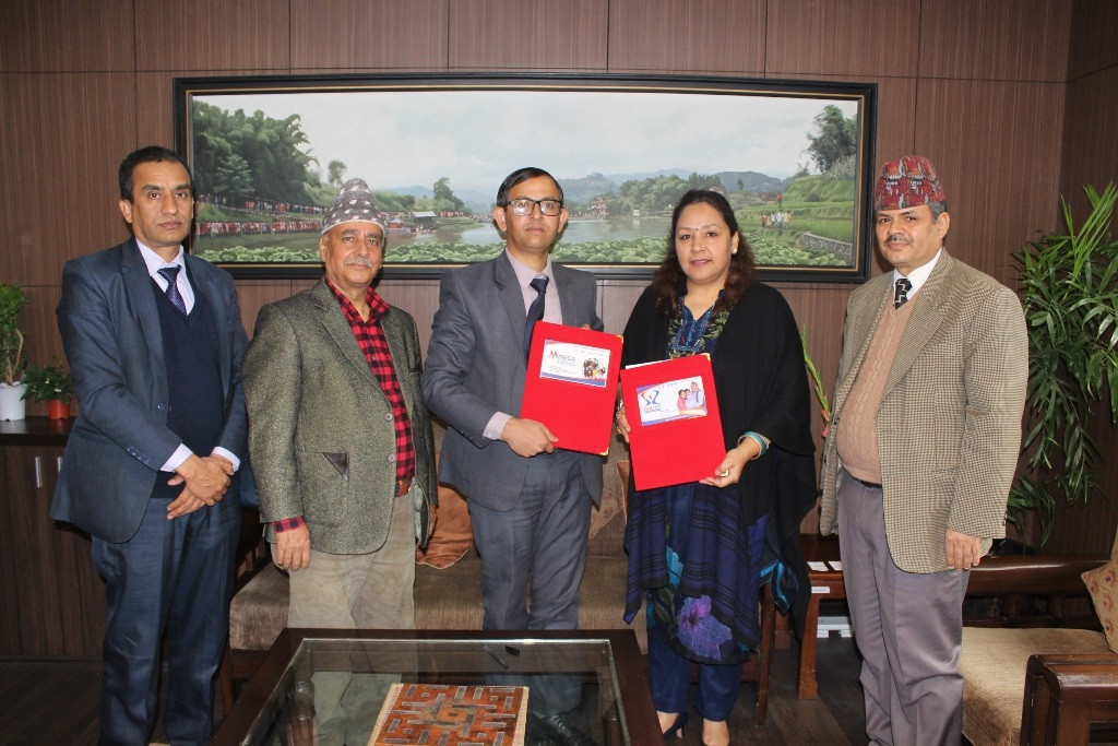 सन नेपाल लाइफ इन्स्योरेन्स  र मेगा बैंकबीच बैंकास्योरेन्स सम्झौता
