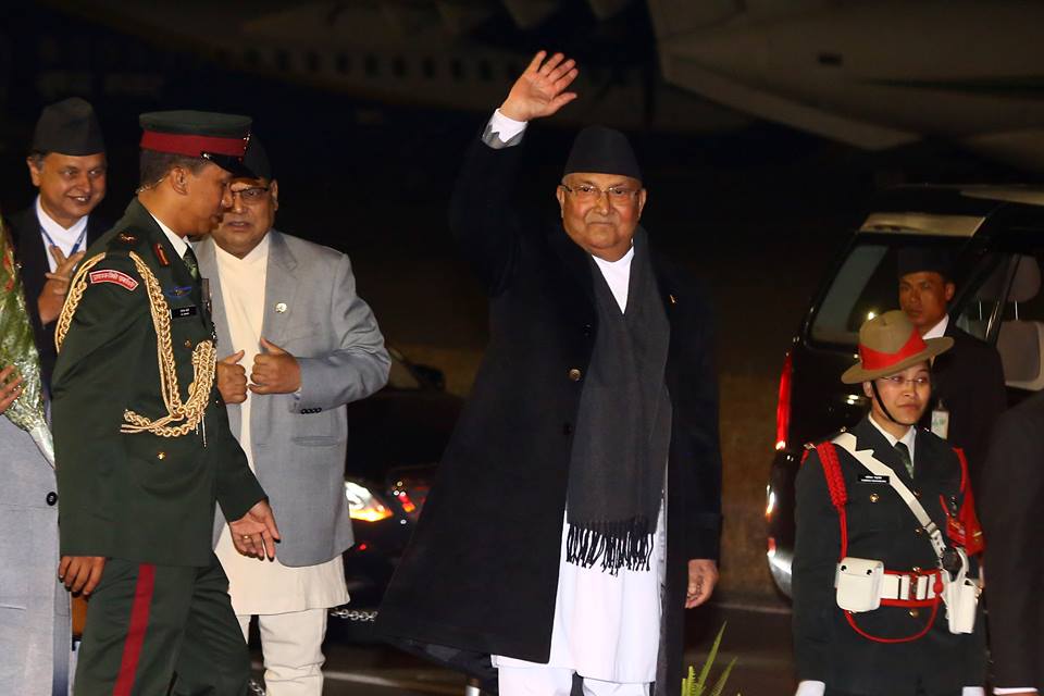 प्रधानमन्त्री ओली स्वीट्जरल्यान्ड प्रस्थान