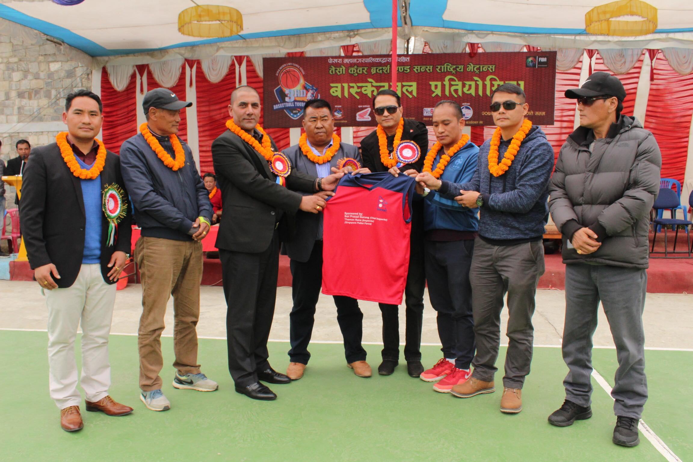 पोखरामा तेश्रो भेट्रान्स बास्केटबल प्रतियोगिता शुरु