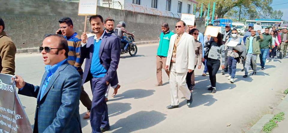 सरकारी चिकित्सक संघको  सरकारलाई  ७२ घण्टे अल्टिमेटम