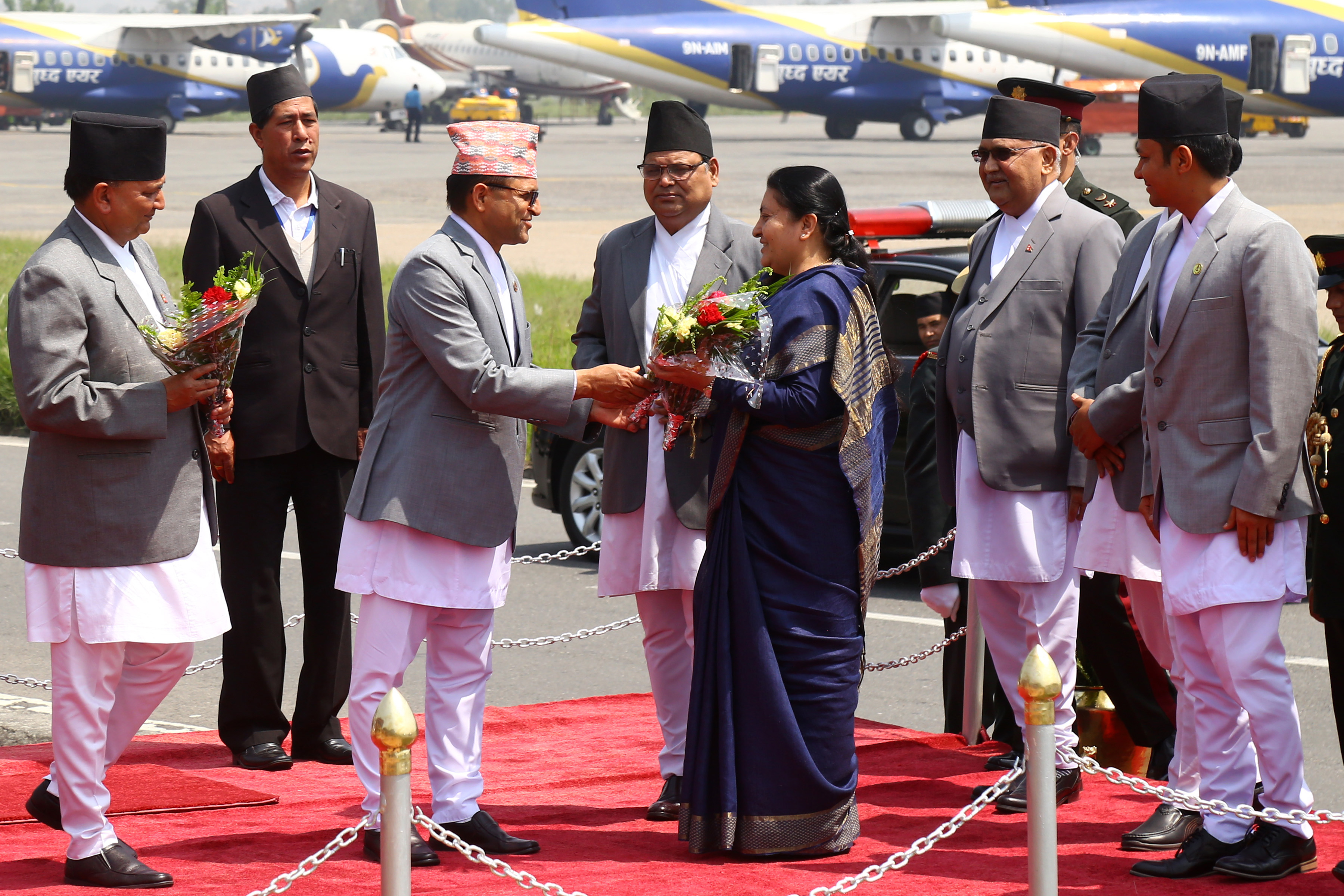 राष्ट्रपति भण्डारी स्वदेश फिर्ता