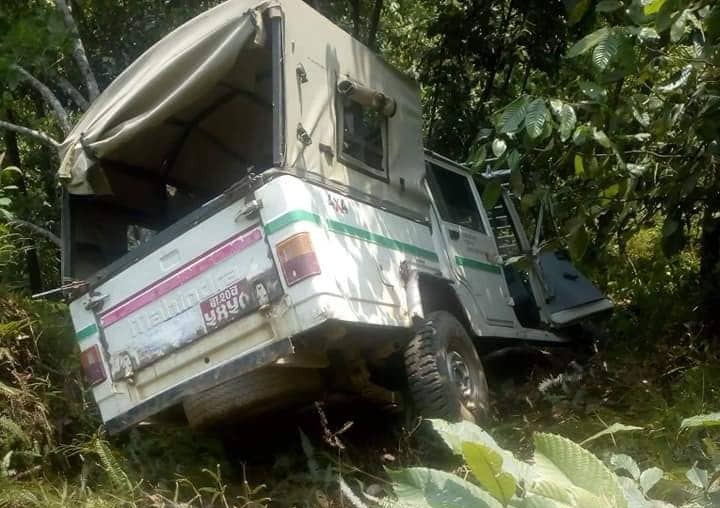 गोरखामा  जीप दुर्घटना हुँदा  ७ जना घाइते