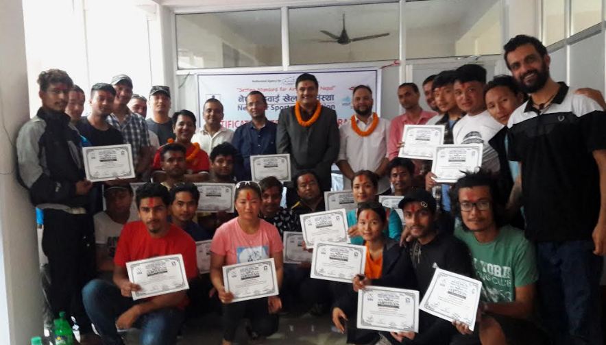 नेपाल हवाई खेलकुद संस्था द्वारा हवाई शुरक्षा सम्बन्धि प्रशिक्षण समपन्न