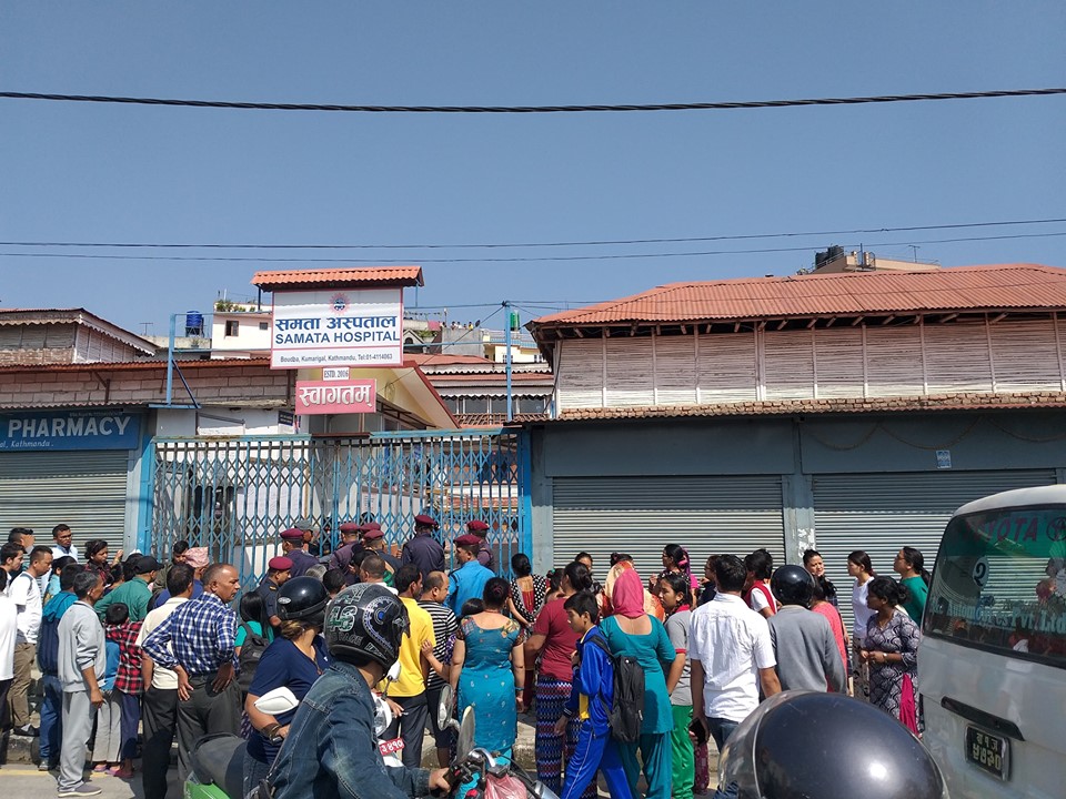 बौद्धको समता अस्पतालमा झुण्डिएको अवस्थामा एक युवतीको शव फेला