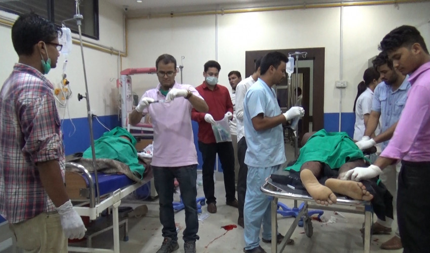 धनगढीमा शक्तिशाली बम विस्फोट हुँदा ५ जना घाइते
