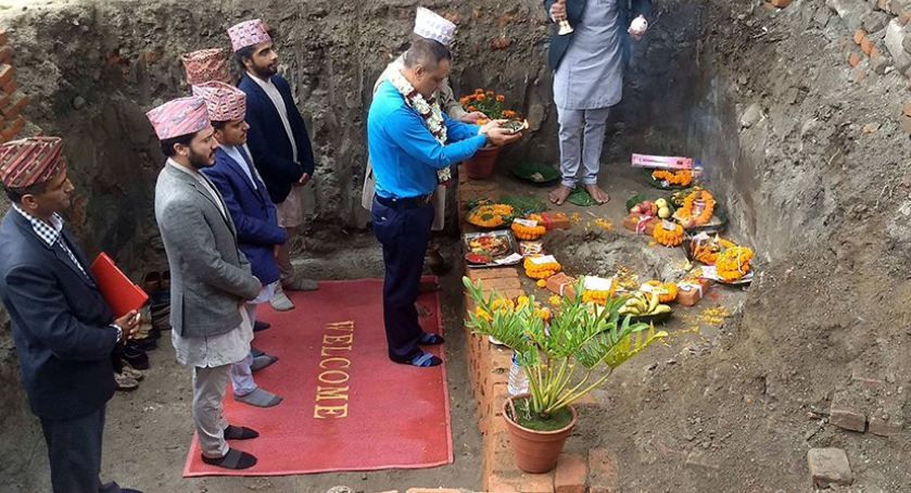 काठमाडौं प्रहरी र अपराध महाशाखाको नयाँ  अत्याधुनिक  भवन निर्माण सुरु