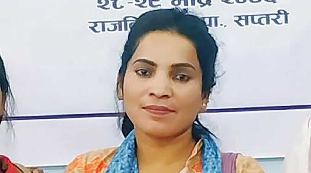 समाजवादी पार्टीकी नेतृ सुनीता साह पक्राउ