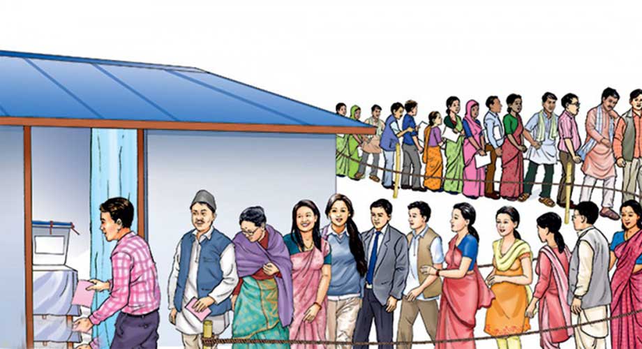 ५२ स्थानमा उप निर्वाचनको मतदान जारी