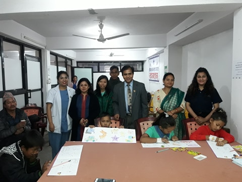 ईशान बाल अस्पतालमा उपचाररत बालबालिकाबीच चित्र कोर्ने प्रतियोगिता सम्पन्न