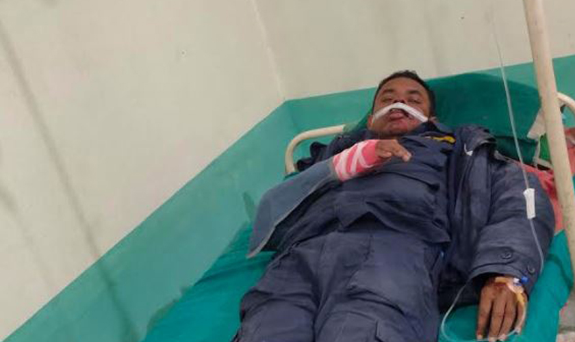 रौतहटमा टेम्पोको ठक्करबाट गस्तीमा रहेका  सई श्रीनारायण पण्डित  घाइते