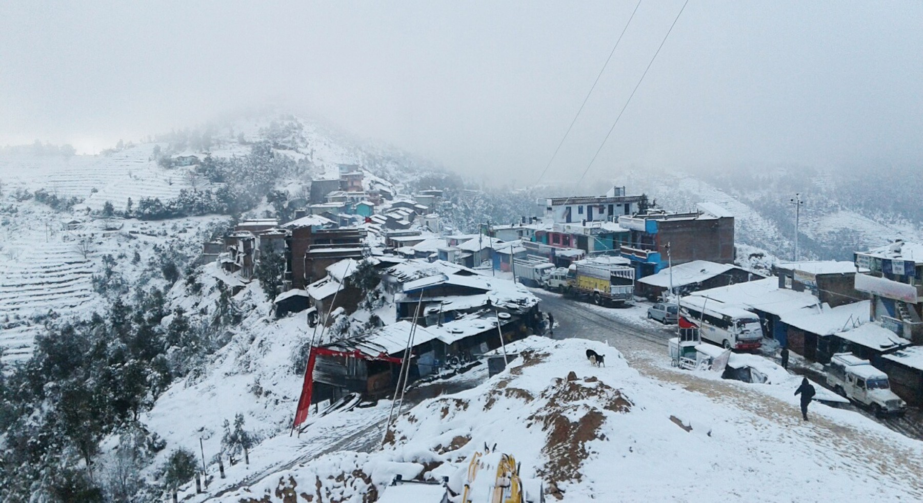 हिमाली र उच्च पहाडी क्षेत्रमा हिमपात र वर्षा ,जनजीवन प्रभावित