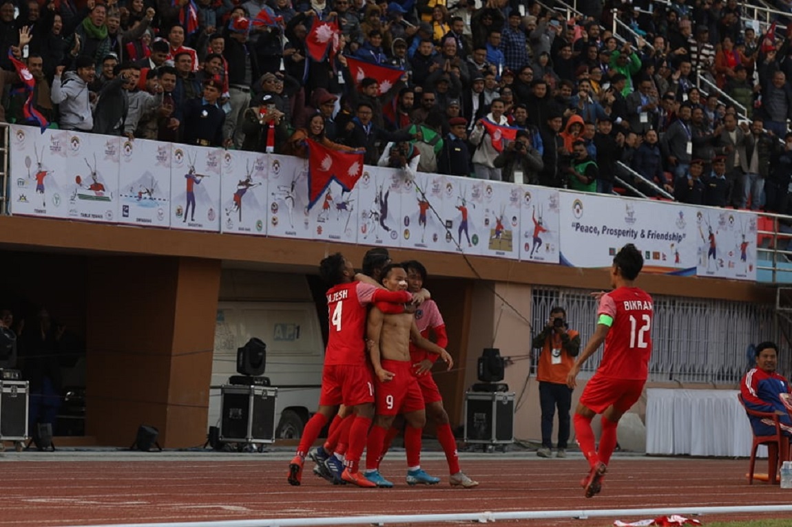 पुरुष फुटबलमा नेपाल विजयी