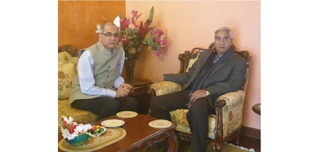 सभापति देउवा र भारतीय राजदूत क्‍वात्राबीच भेट