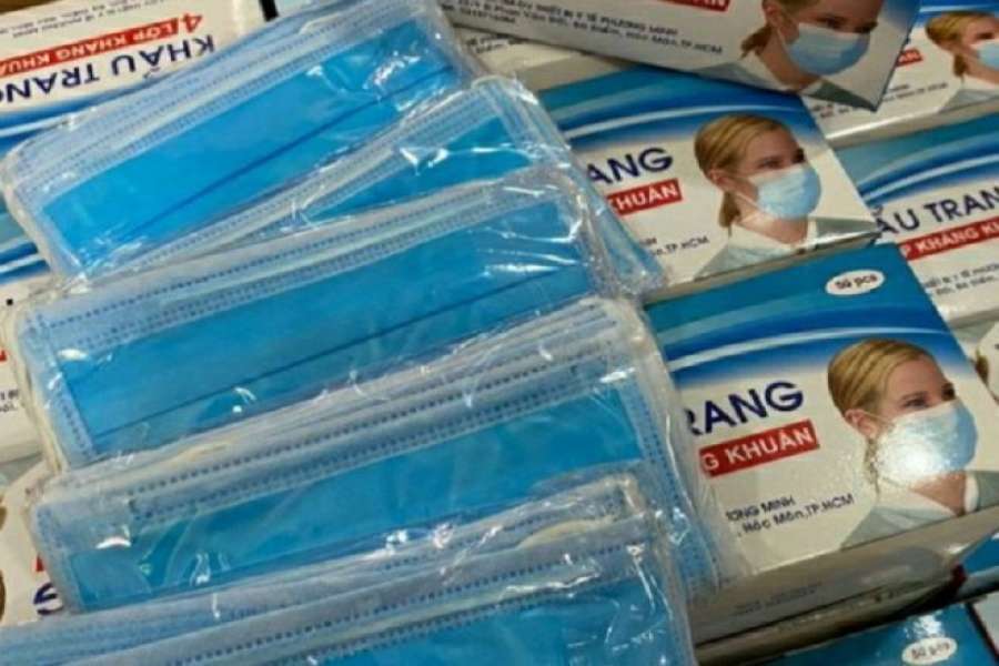 काठमाडौँको सतुङ्गलबाट  ८ लाख मास्क बरामद