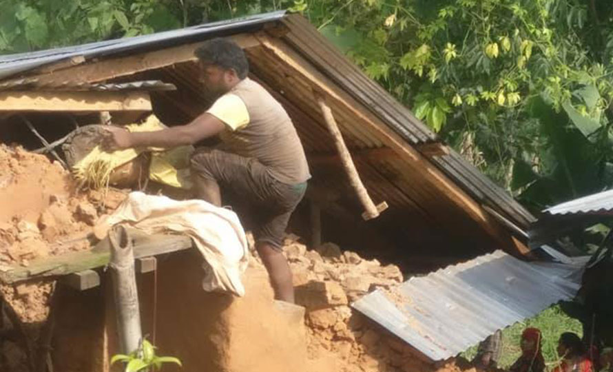 पाल्पामा गोठ भत्किँदा एकजनाको मृत्यु