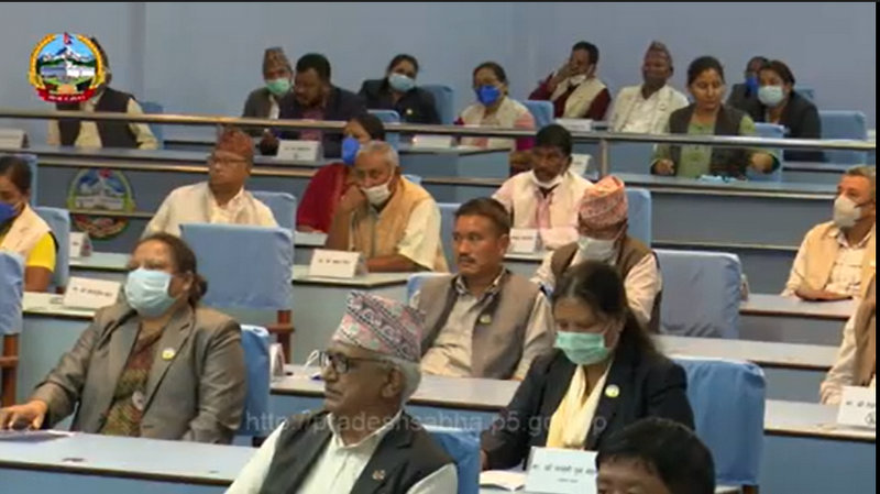 प्रदेश ५ को स्थायी राजधानी दाङको भालुवाङ राख्ने  प्रस्ताव दुई तिहाइ बहुमतले पारित