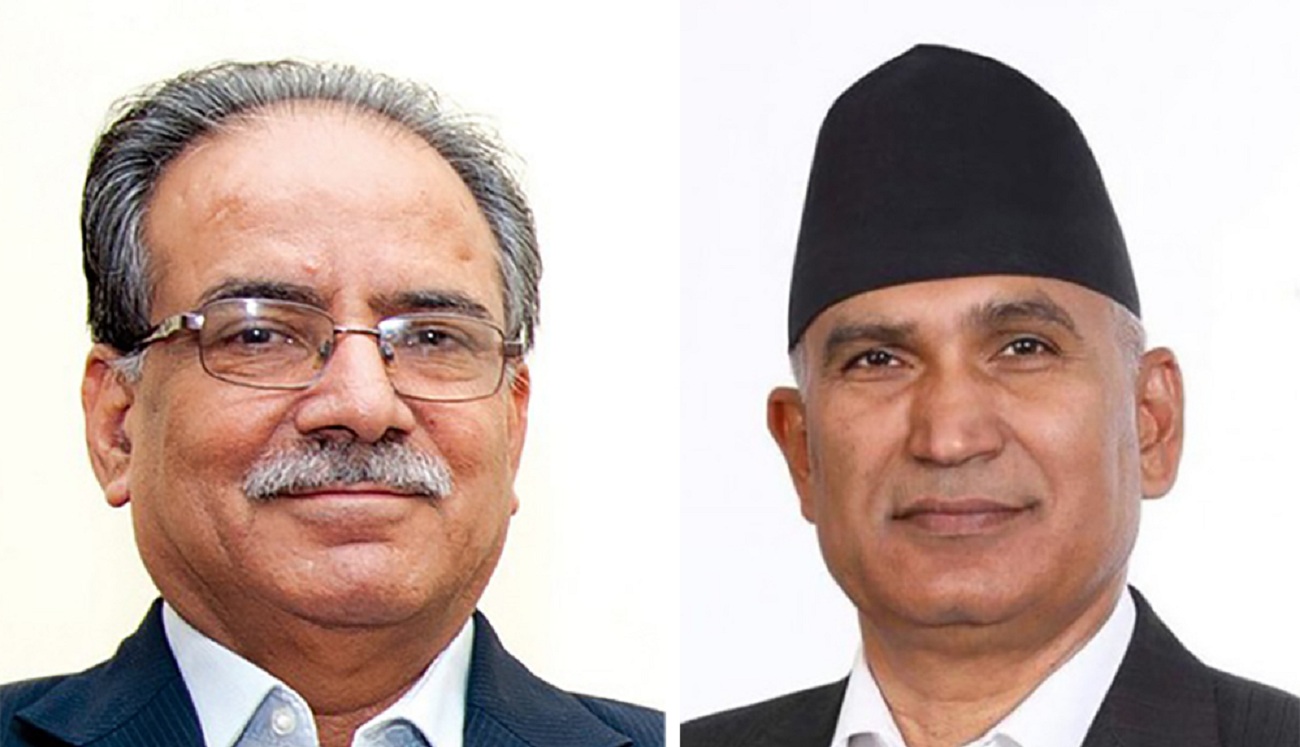 प्रचण्ड र विष्णु पौडेलविच  खुमलटारमा भेटवार्ता