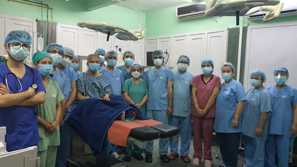 डा.  भट्टराईको ट्युमरको सफल शल्यक्रिया