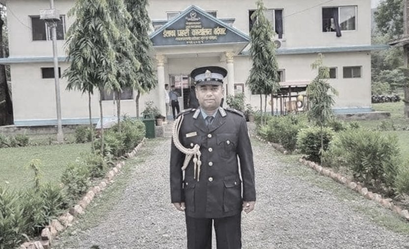 मोटरसाइकलको ठक्करबाट इन्सपेक्टरको मृत्यु