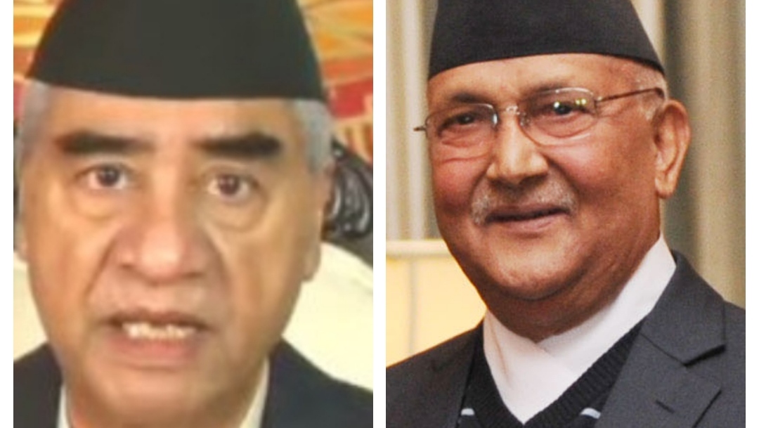 ओलीलाई भेटन प्रधानमन्त्री देउवा वालकोटमा