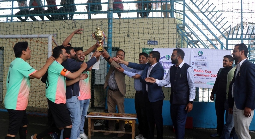 एफ.एन.जे मिडिया कप फुटसलको उपाधि न्युज २४ टेलिभिजनलाई