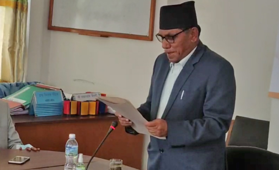 राष्ट्रिय सभाका सदस्य नारायण दाहालले लिए सपथ