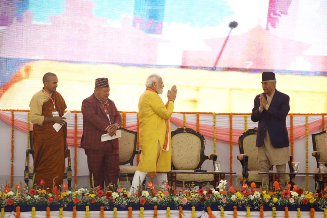 भारतीय प्रधानमन्त्री नरेन्द्र मोदीको एक दिने भ्रमण ( तीन तस्वीर सहित)