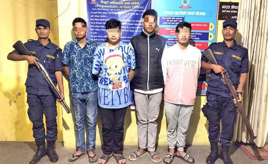 ट्रिनिटी कलेजका सुरक्षागार्डमाथि खुकुरी प्रहार गरेको आरोपमा चार विद्यार्थी पक्राउ