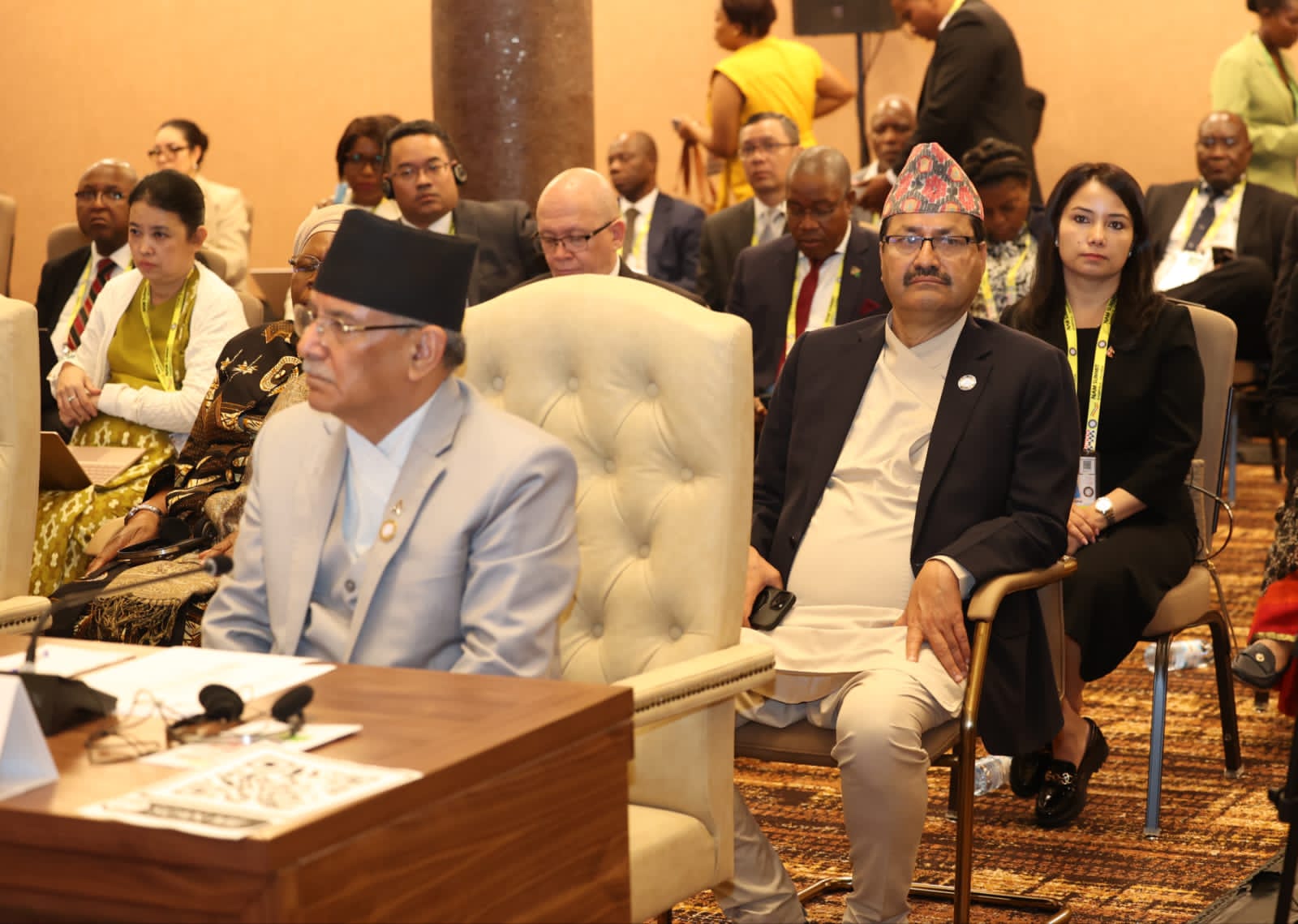 असंलग्न राष्ट्रहरूको  उन्नाइसौं सम्मेलनमा भाग लिँदै प्रधानमन्त्री दाहाल नेतृत्वको नेपाली प्रतिनिधिमण्डल (तस्वीरहरु)
