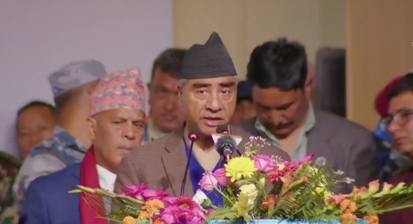 महासमिति बैठक उद्‌घाटन गर्दै देउवाले भने- संविधान संशोधन वारे छफल गरौं