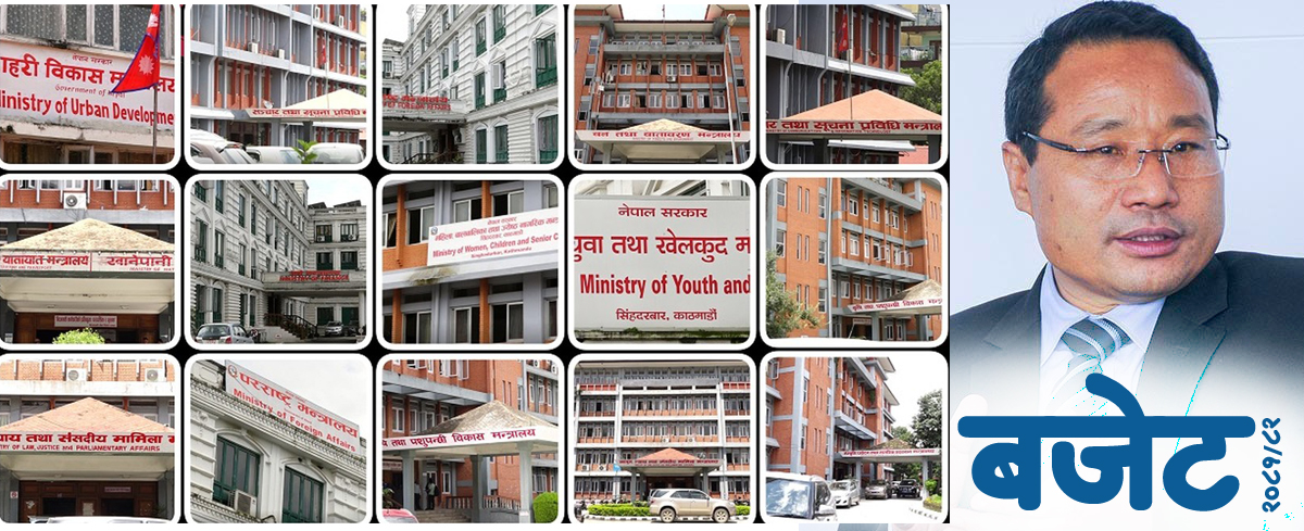 कुन मन्त्रालयको बजेट कति ?