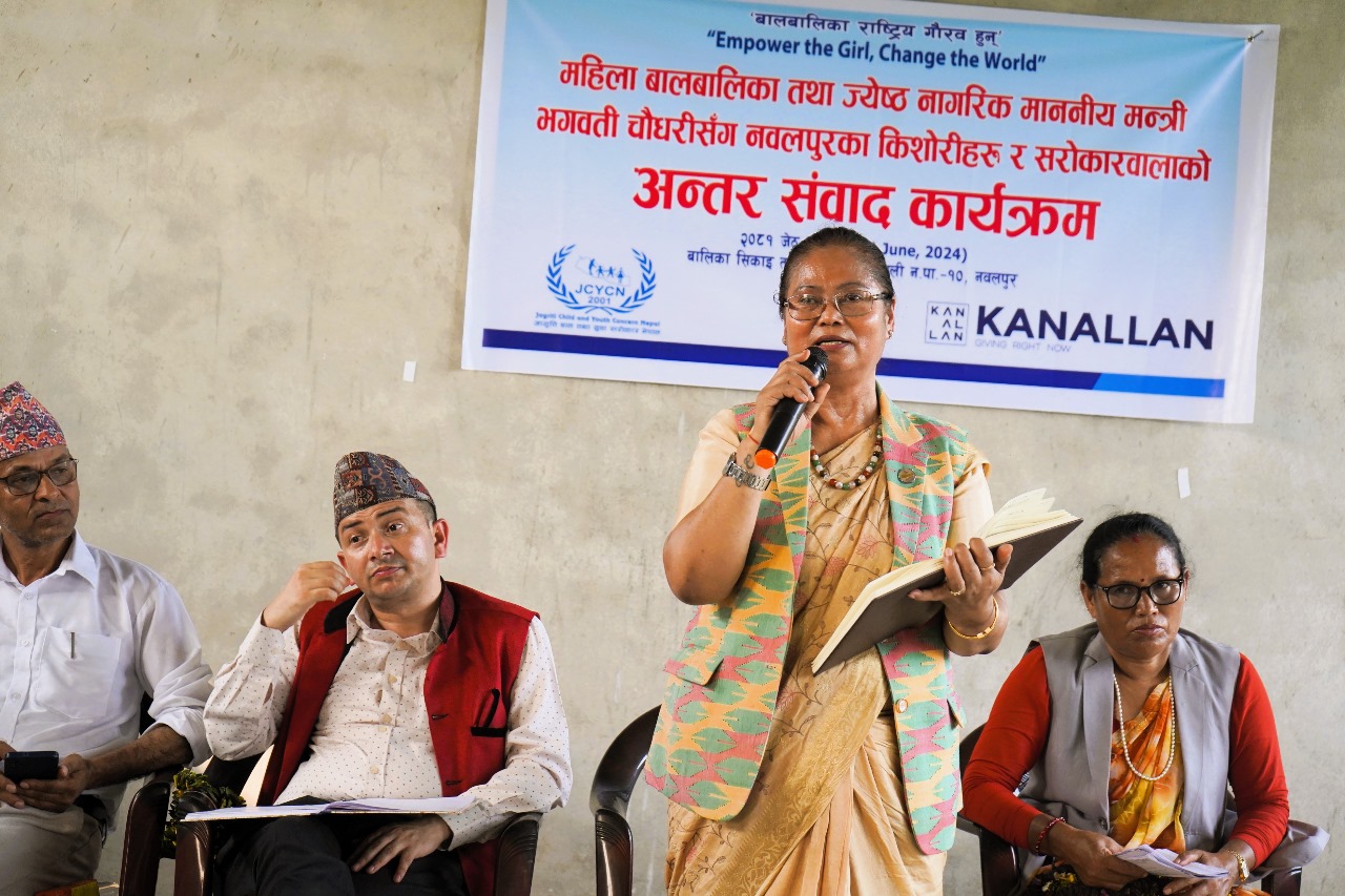 किशोरीहरूका लागि लगानी र नीतिगत सुधार गर्न सरकार प्रतिबद्ध छ: मन्त्री चौधरी