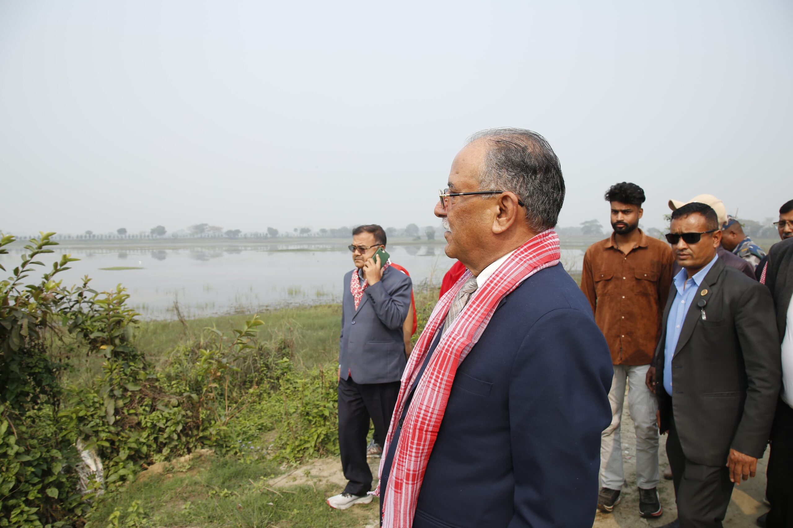 बर्जु तालको संरक्षण र विकासका लागि अध्यक्ष प्रचण्डसँग माग