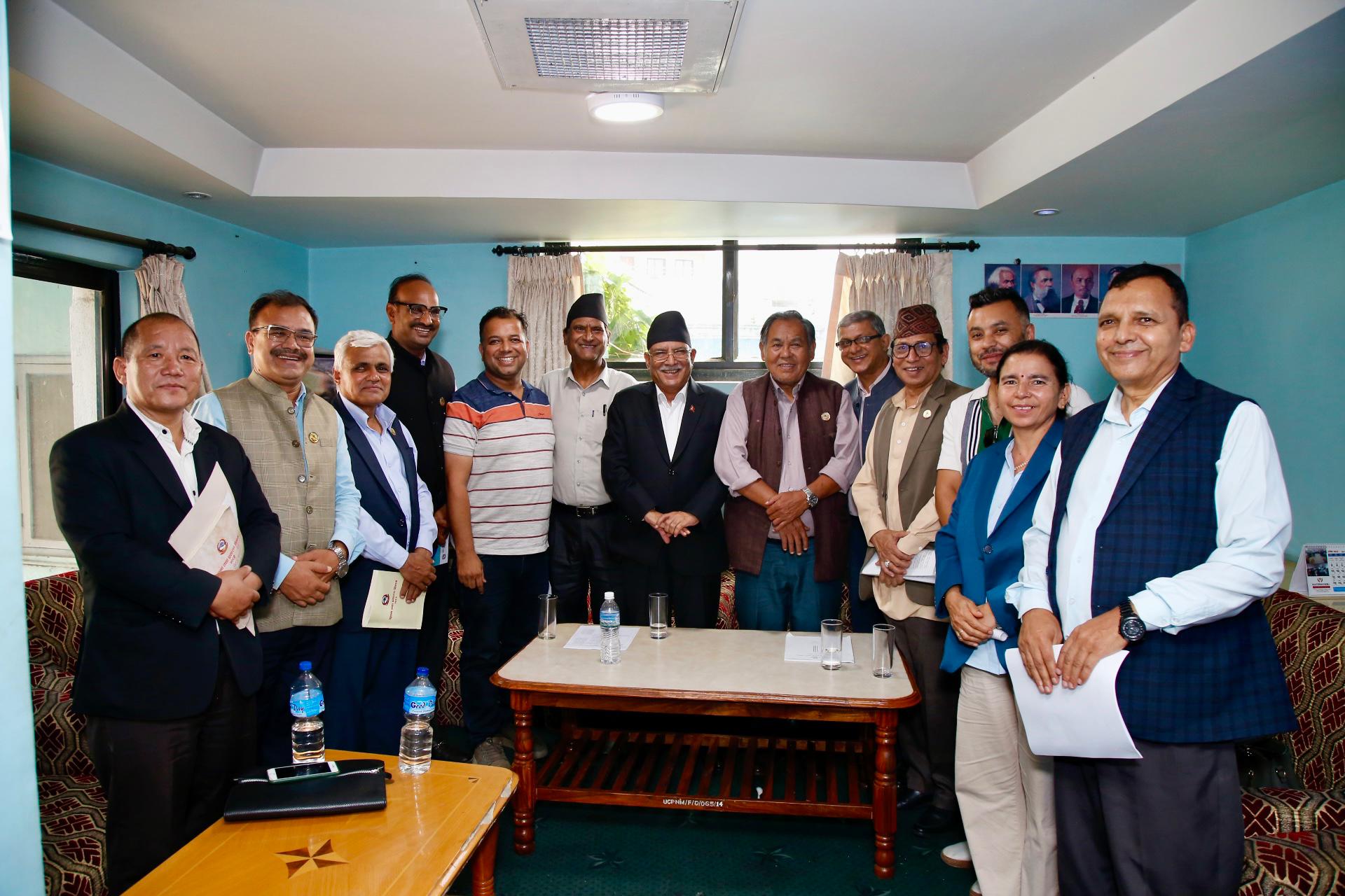 खेल र  चलचित्र क्षेत्रको विकासलाई महत्व दिदै आएको छु : अध्यक्ष प्रचण्ड