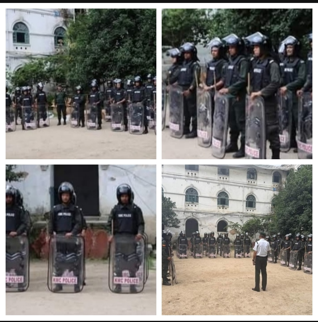 महानगर प्रहरीलाई कानुन विपरित भिड तथा दंगा नियन्त्रण तालिम !