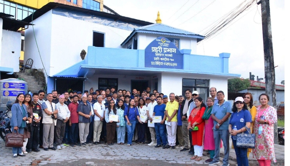 स्थानियले चिटिक्क पारे तिलिङ्गटार प्रहरी चौकी