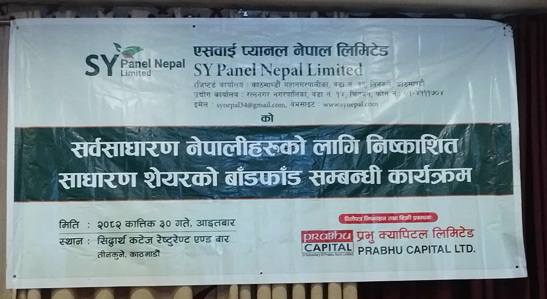 एसवाई प्यानलको आईपीओ बाँडफाँट