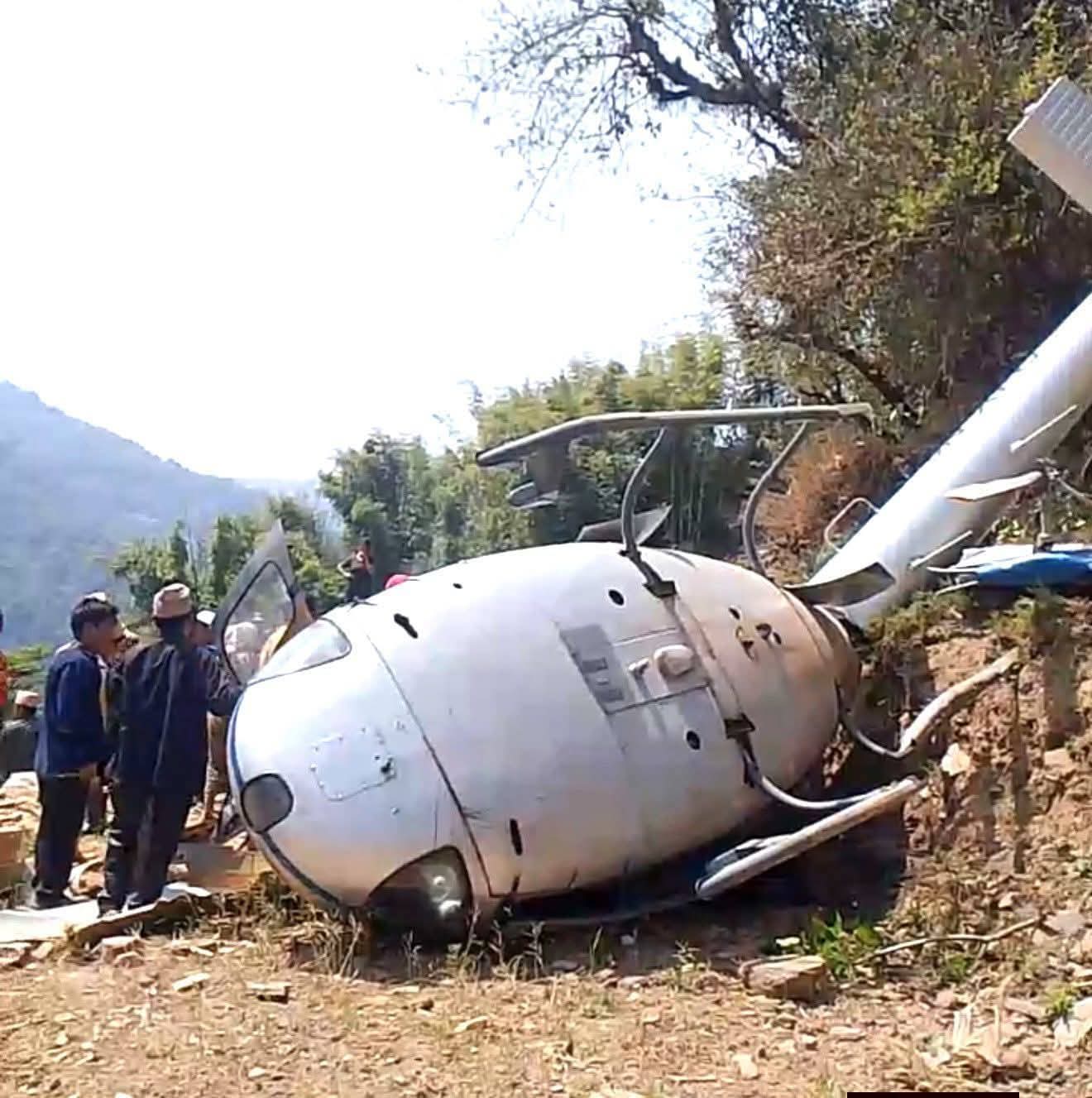 खोटाङमा हेलिकप्टर दुर्घटना