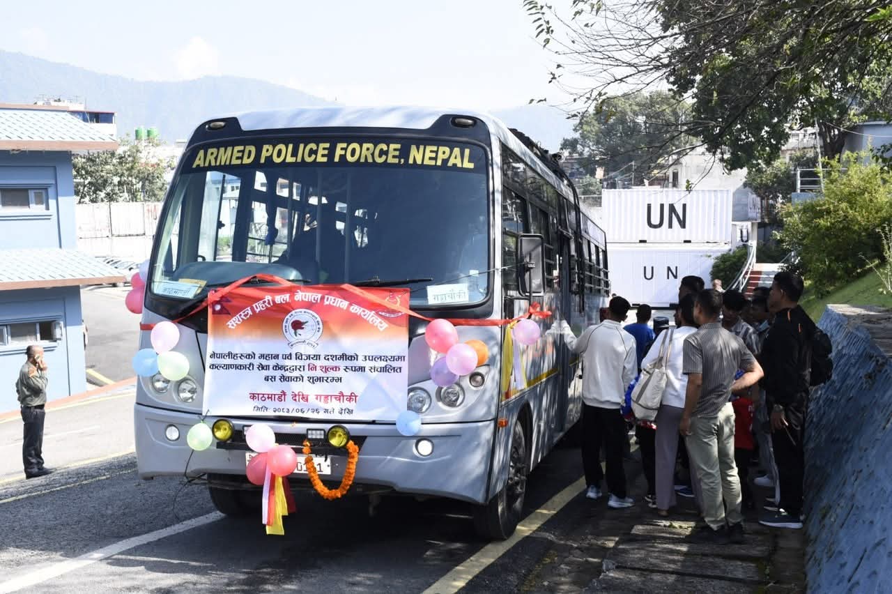 चाढपर्वमा शसस्त्रको निशुल्क बस सेवा